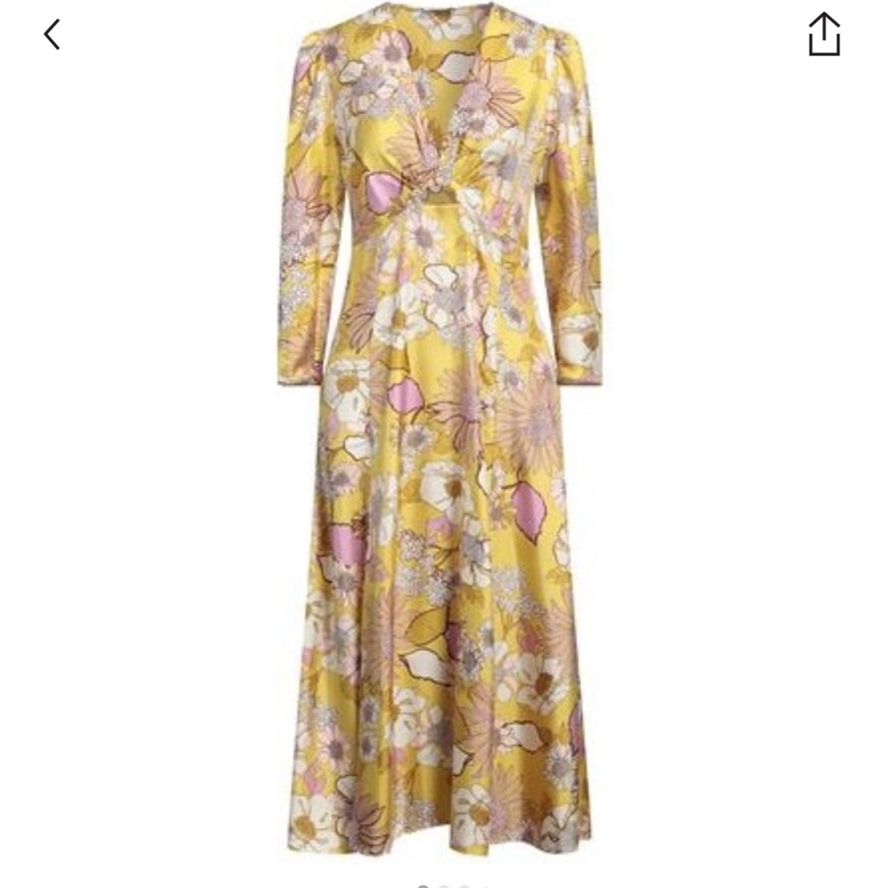 Floral Yellow Maxi Dress